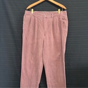 Duck Head mens burgundy chino pants pleated front 36 x 32 Vintage Preppy 90s Y2K